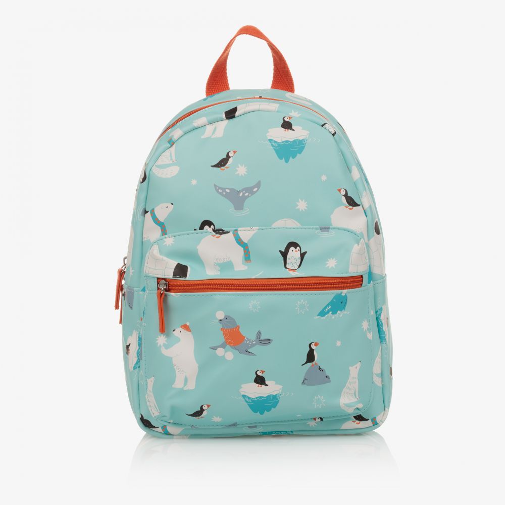 Powell Craft - Голубой рюкзак с белыми медведями (32см) | Childrensalon