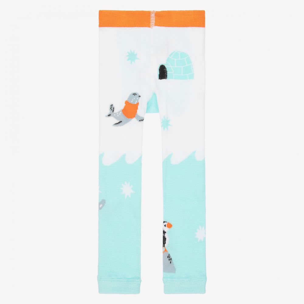 Powell Craft - Blue Polar Bear Leggings | Childrensalon