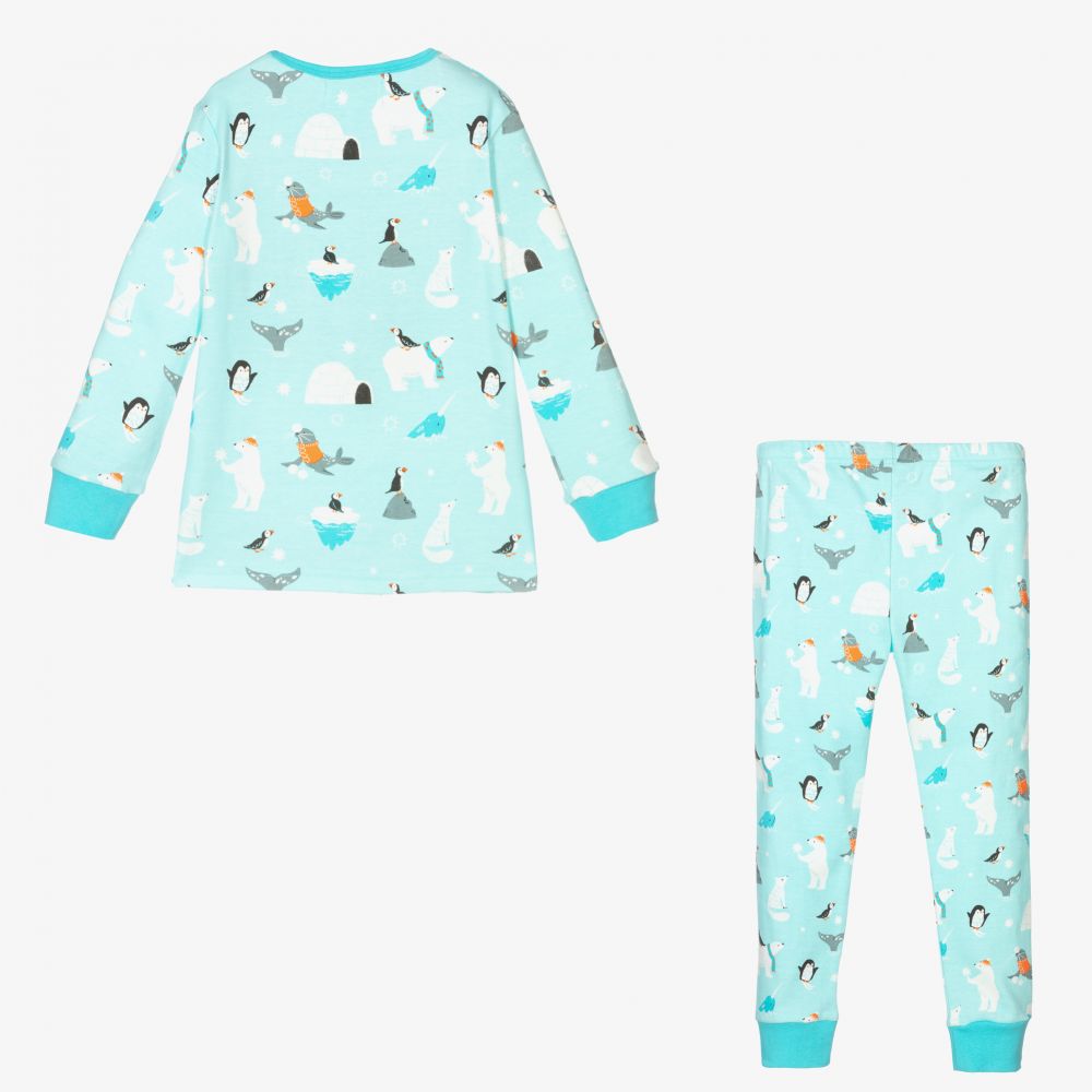 Powell Craft-Blue Polar Print Pyjamas | Childrensalon Outlet
