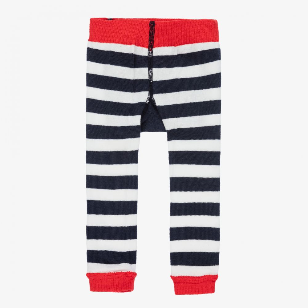 بووال كرافت-ليغنغز قطن محبوك لون كحلي وأبيض للأطفال | Childrensalon Outlet