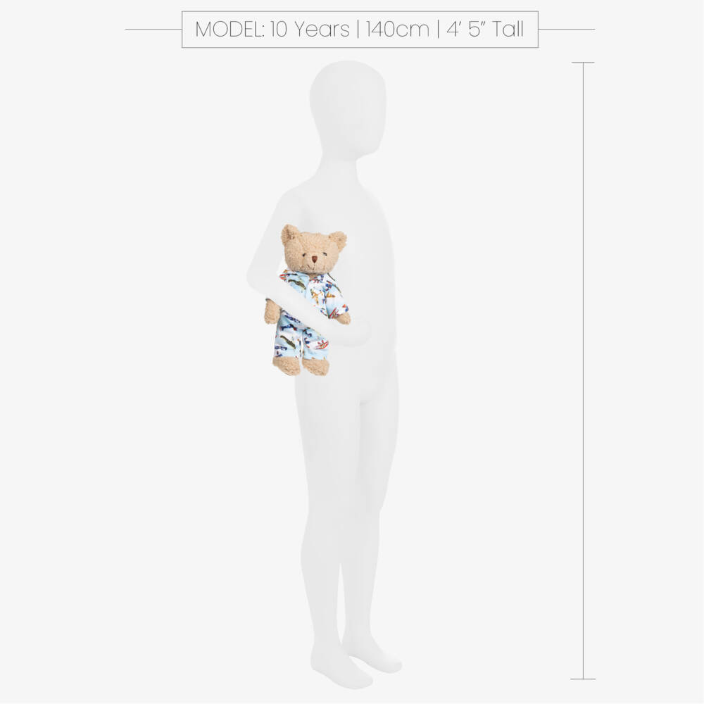 Powell Craft-Boys' Aviator Teddy in Cozy Pajamas | Childrensalon Outlet