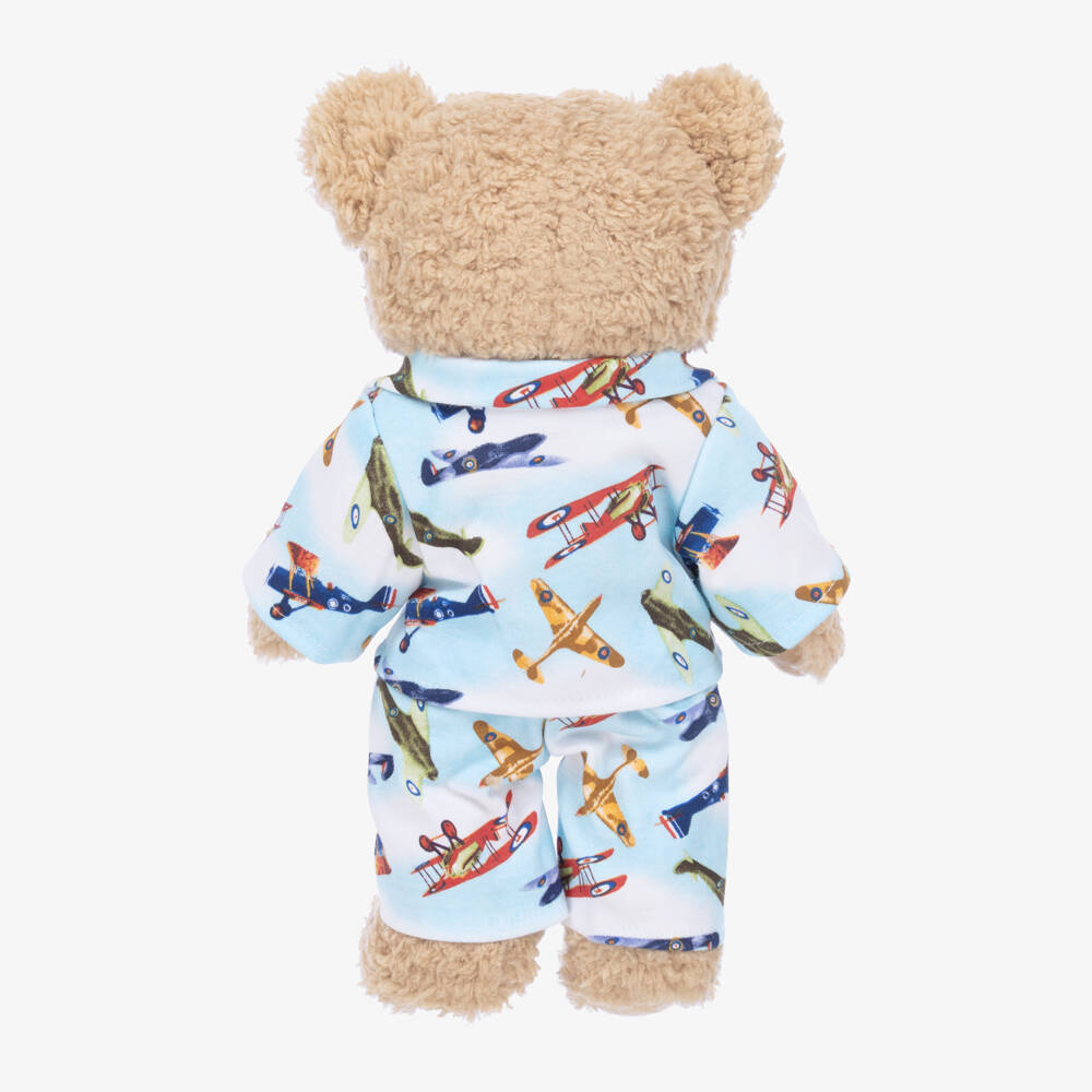 Powell Craft-Boys' Aviator Teddy in Cozy Pajamas | Childrensalon Outlet