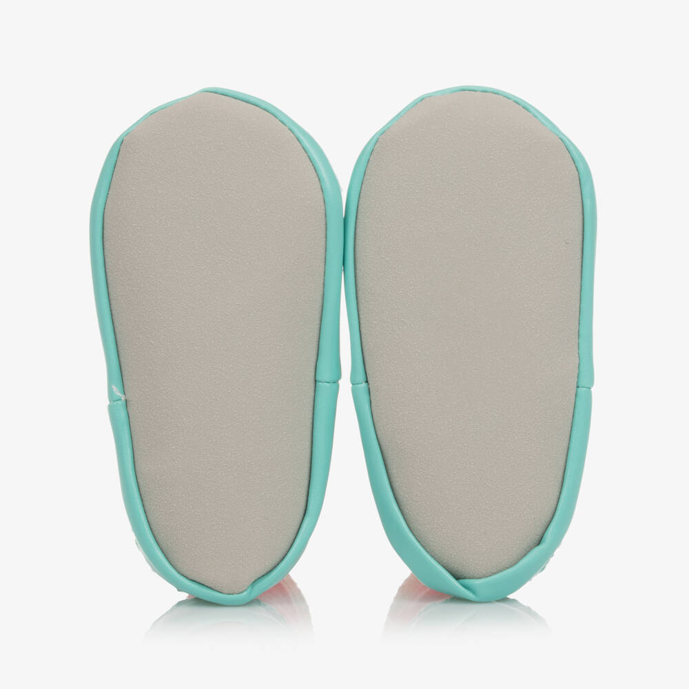 بووال كرافت-حذاء منزلي أزرق دافئ للأولاد بنقشة النحلة | Childrensalon Outlet