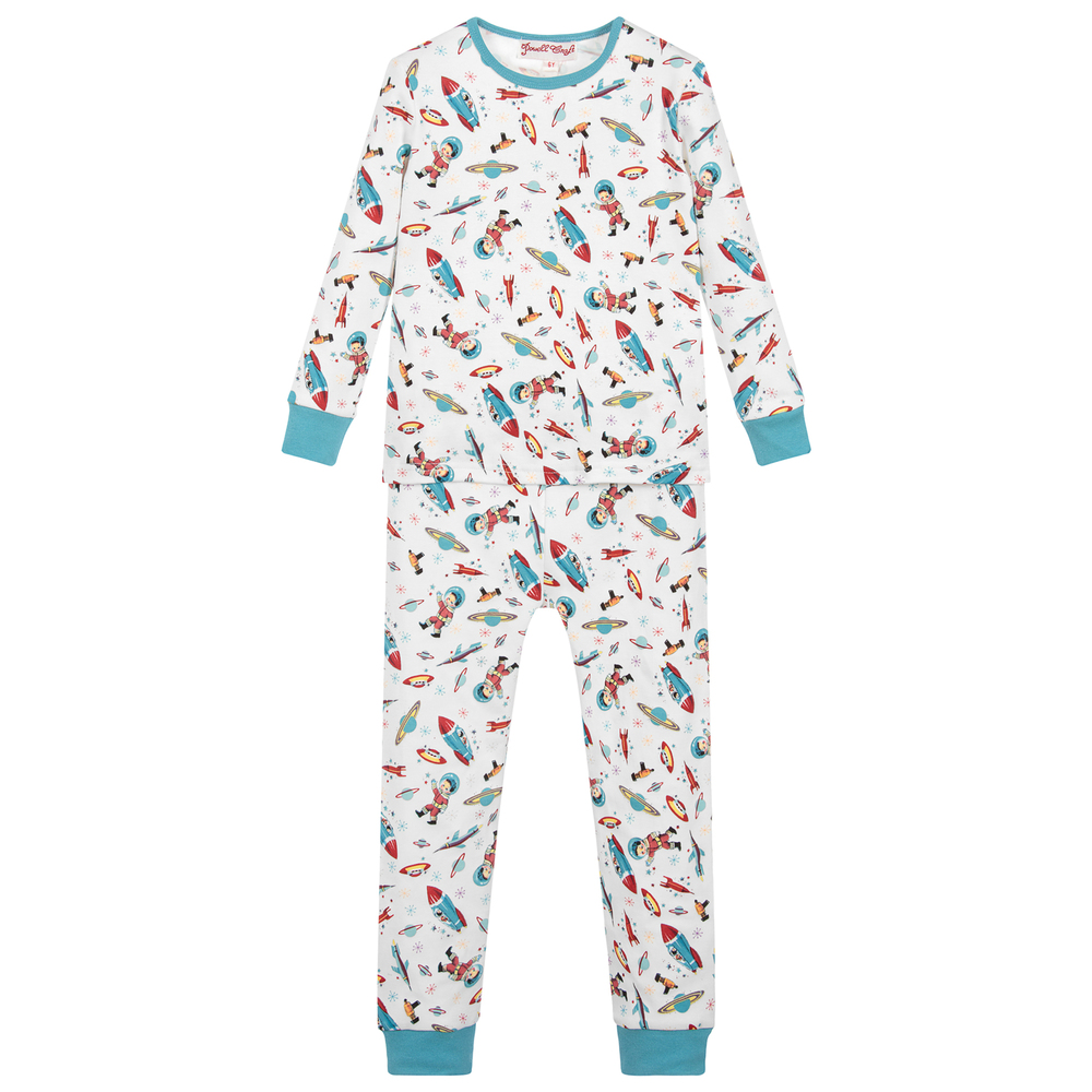 Powell Craft - Boys Cotton Jersey Pyjamas | Childrensalon