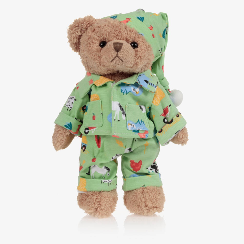 Powell Craft-Boys Cozy Green Animal Print Teddy | Childrensalon Outlet