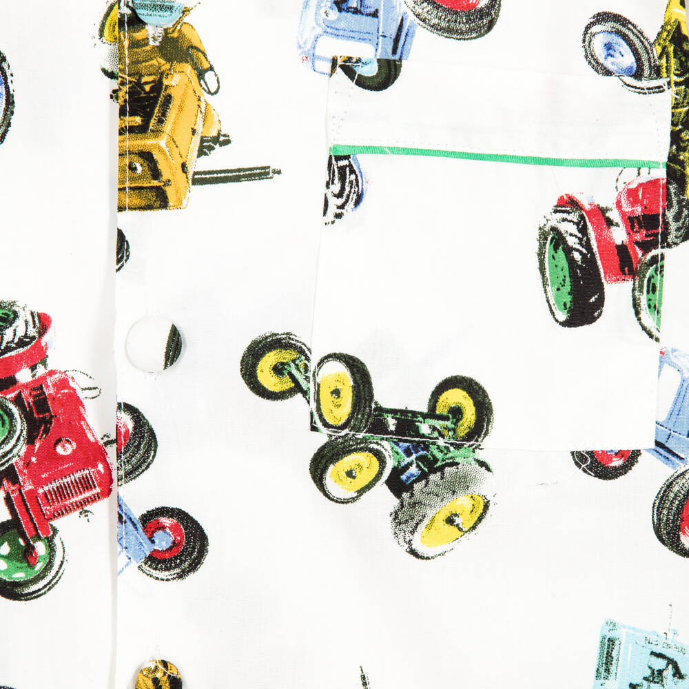 Powell Craft-Boys Tractor Cotton Pyjamas | Childrensalon Outlet