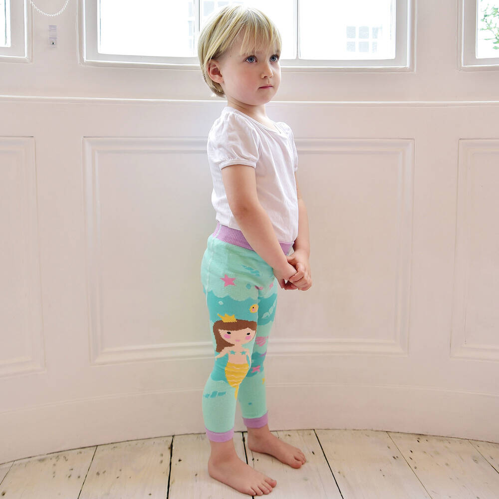 Powell Craft-Легинсы из хлопка зеленого цвета для девочек | Childrensalon Outlet