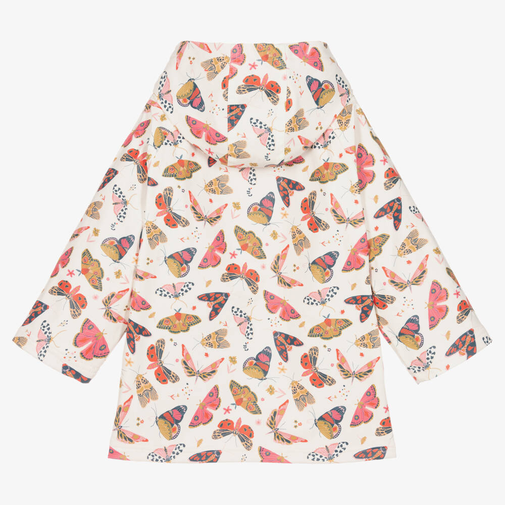 Powell Craft-Розовый плащ с капюшоном и бабочками для девочек | Childrensalon Outlet