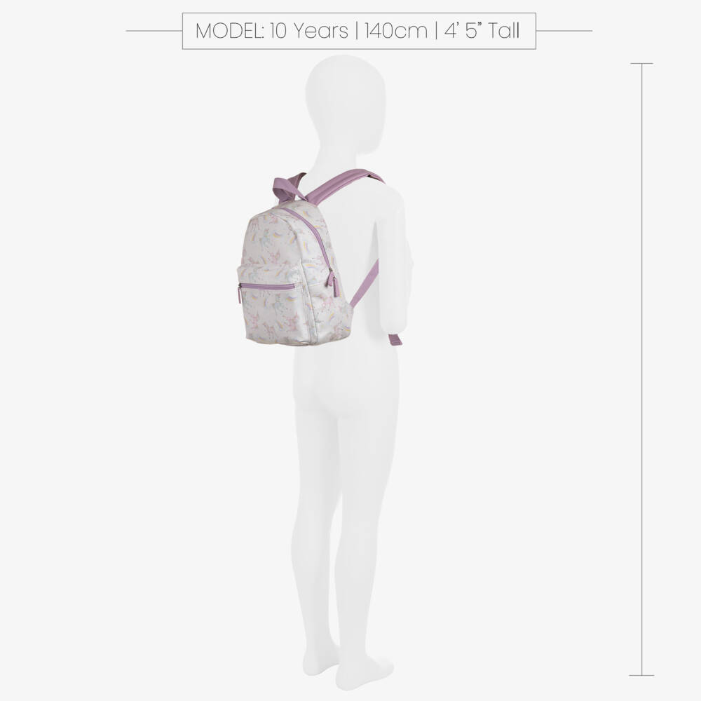 Powell Craft-Girls White & Purple Unicorn Backpack (32cm) | Childrensalon Outlet
