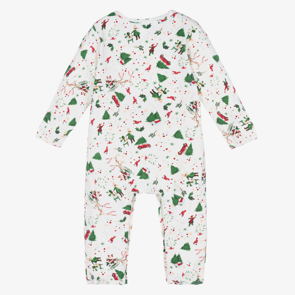 Powell Craft-Ivory Christmas Babygrow | Childrensalon Outlet