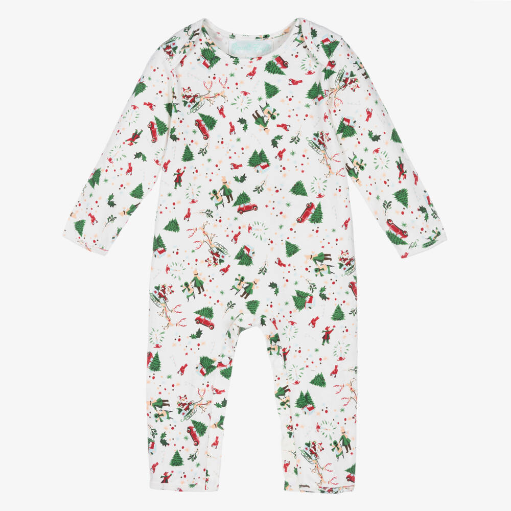 Powell Craft-Ivory Christmas Babygrow | Childrensalon Outlet
