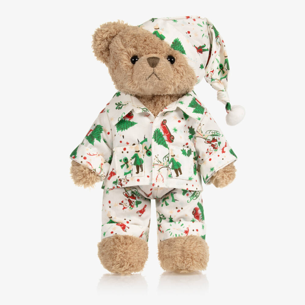 Powell Craft-دب لعبة بيجاما عاجي للعطلات | Childrensalon Outlet