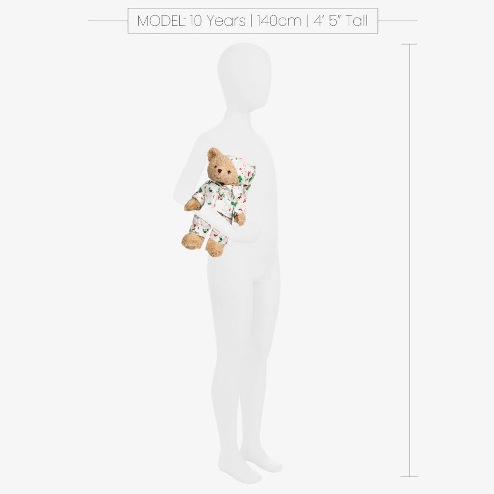 Powell Craft-دب لعبة بيجاما عاجي للعطلات | Childrensalon Outlet