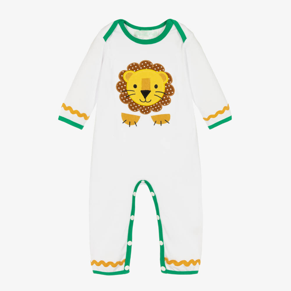 Powell Craft-Junior Boys Lion Cotton Sleepsuit | Childrensalon Outlet