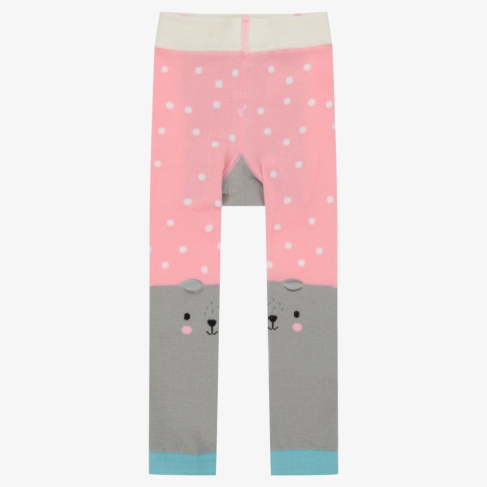 Powell Craft-Розово-серые легинсы с медвежатами | Childrensalon Outlet