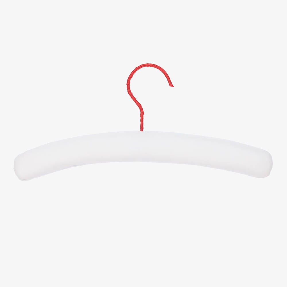 Powell Craft-White Padded Clothes Hanger with Tractors | Childrensalon Outlet