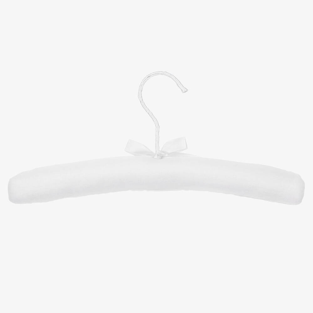 Powell Craft-White Padded Mouse Clothes Hanger (32cm) | Childrensalon Outlet