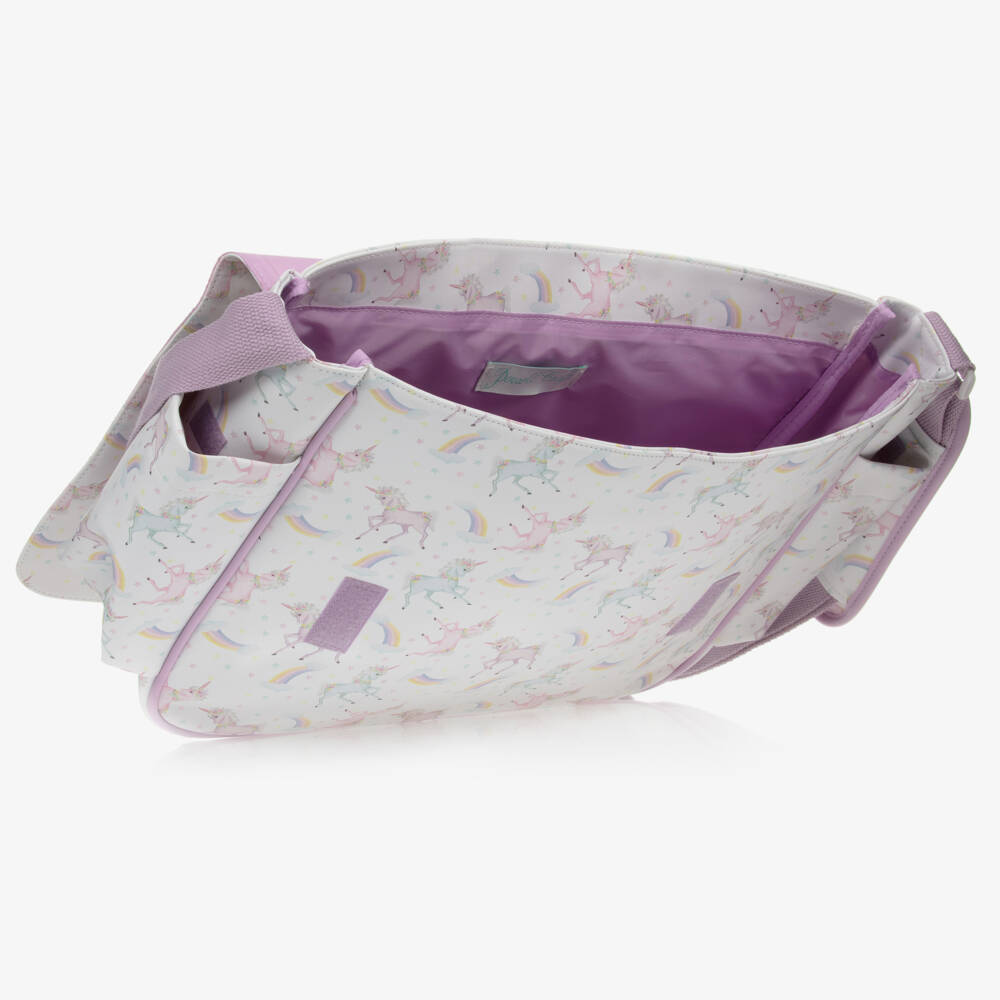 Powell Craft-حقيبة حفاضات للبنات بألوان الباستيل وزخارف اليونيكورن | Childrensalon Outlet