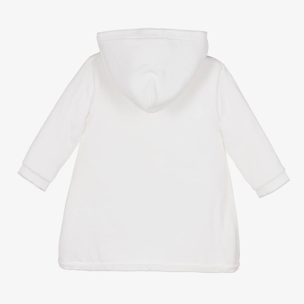 Pretty Originals-Baby Girls White Knitted Coat | Childrensalon Outlet