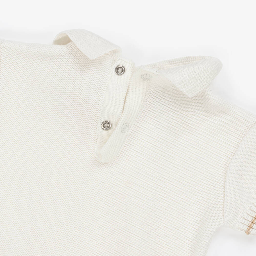 Pretty Originals-Beige Boys Cotton Ensemble Set | Childrensalon Outlet