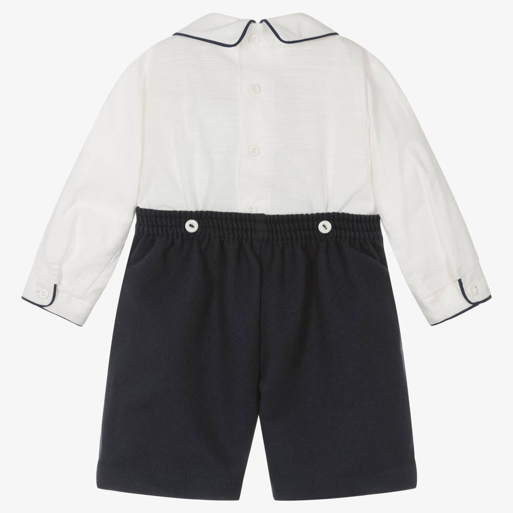 Pretty Originals-بِدلة رسمية سموكينغ لون أبيض وأزرق | Childrensalon Outlet