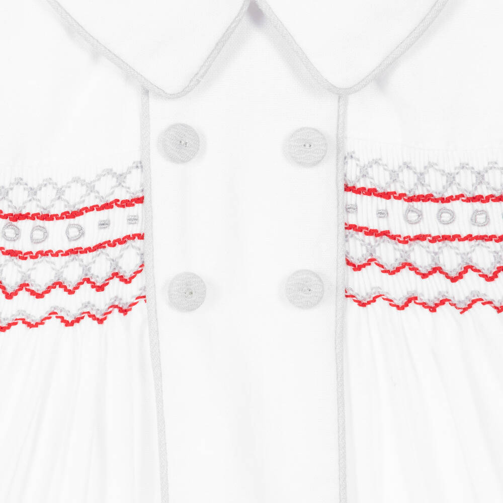 Pretty Originals-Boys Grey & White Buster Set | Childrensalon Outlet