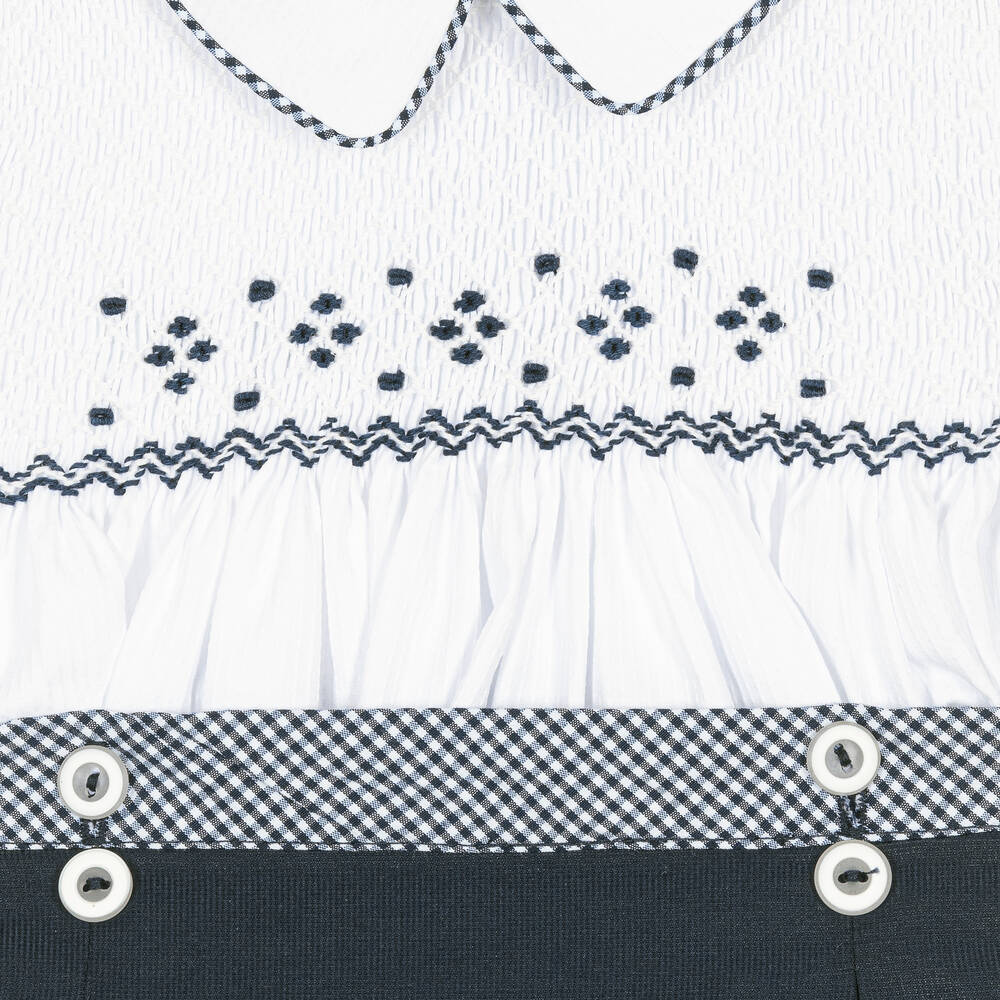 Pretty Originals-Синий костюм-бастер со сборками для мальчиков | Childrensalon Outlet