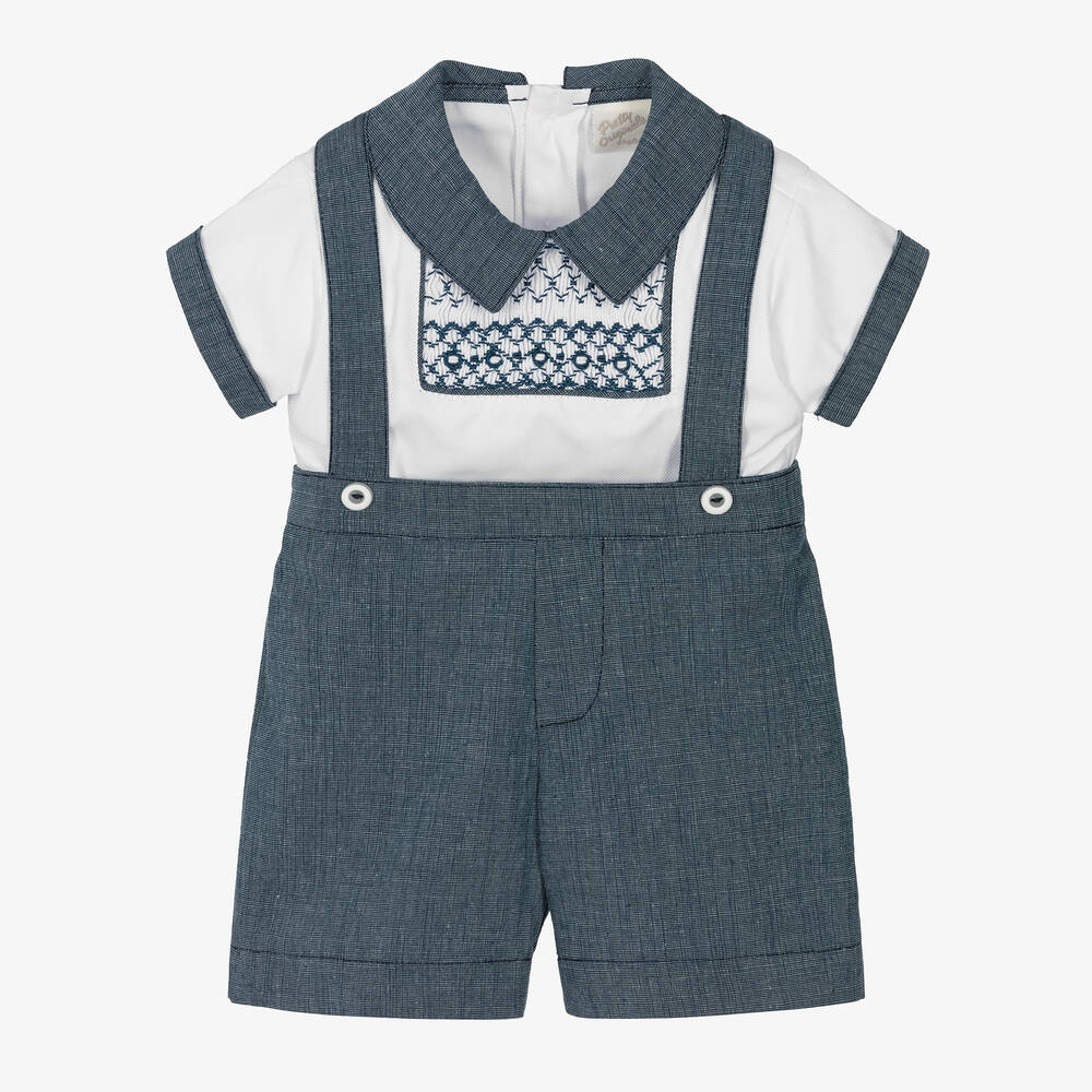 Boys navy shorts and braces new arrivals
