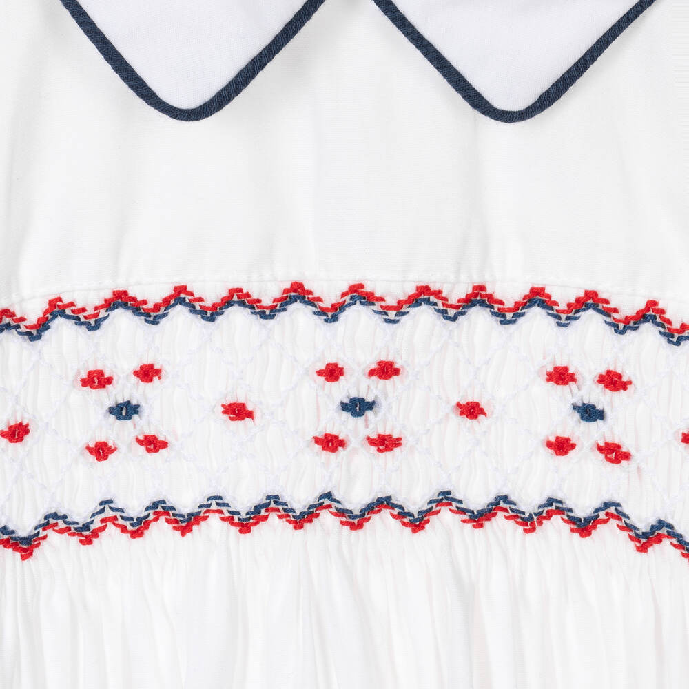 Pretty Originals-بِدلة رسمية قطن لون أبيض وكحلي للأولاد | Childrensalon Outlet