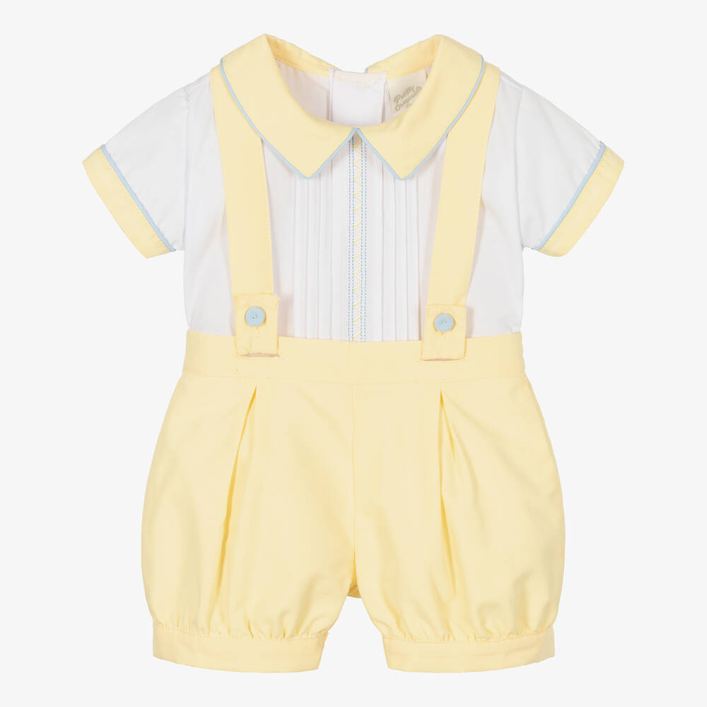 Pretty Originals - Shorts-Set in Weiß und Gelb (J) | Childrensalon