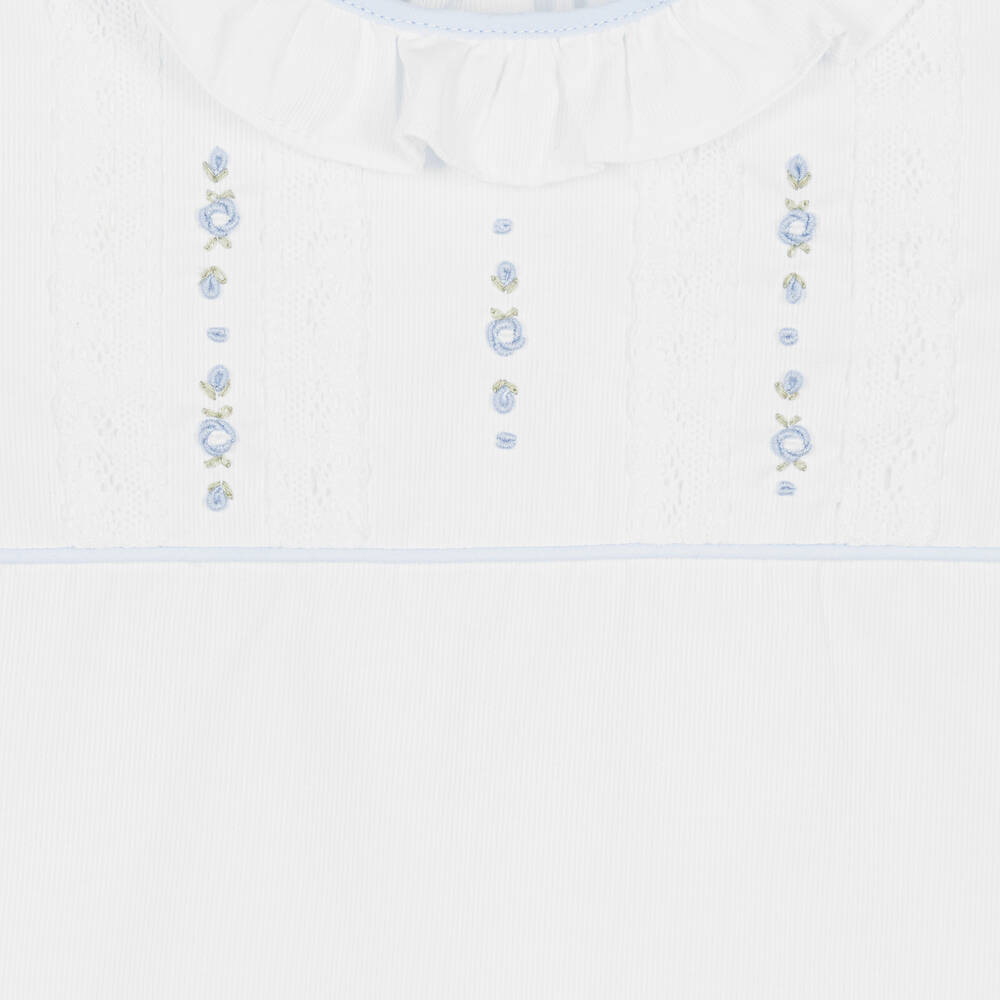 Pretty Originals-Топ и голубая юбка из хлопка для девочек | Childrensalon Outlet