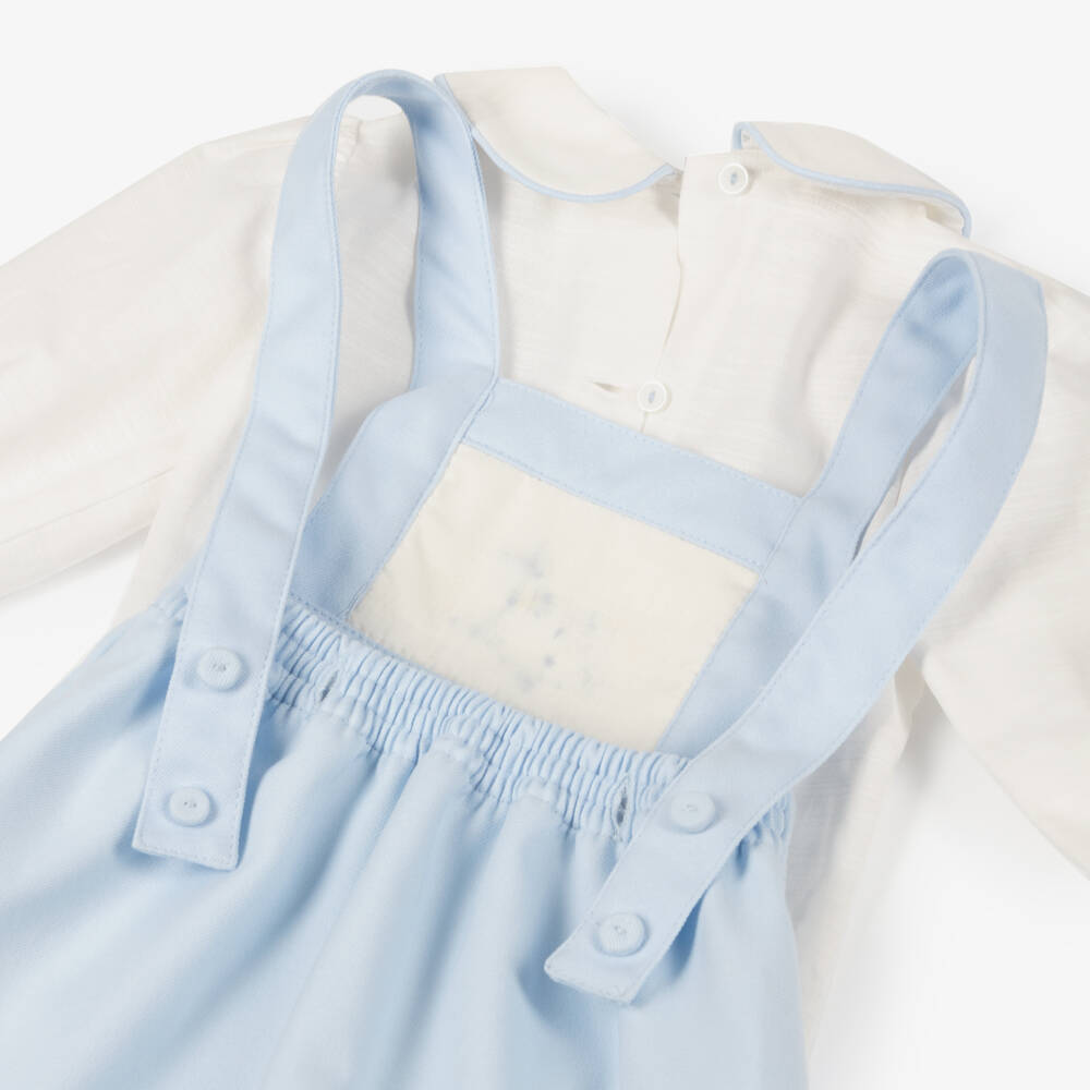 Pretty Originals-Комплект сарафан синий с вышивкой для девочек | Childrensalon Outlet