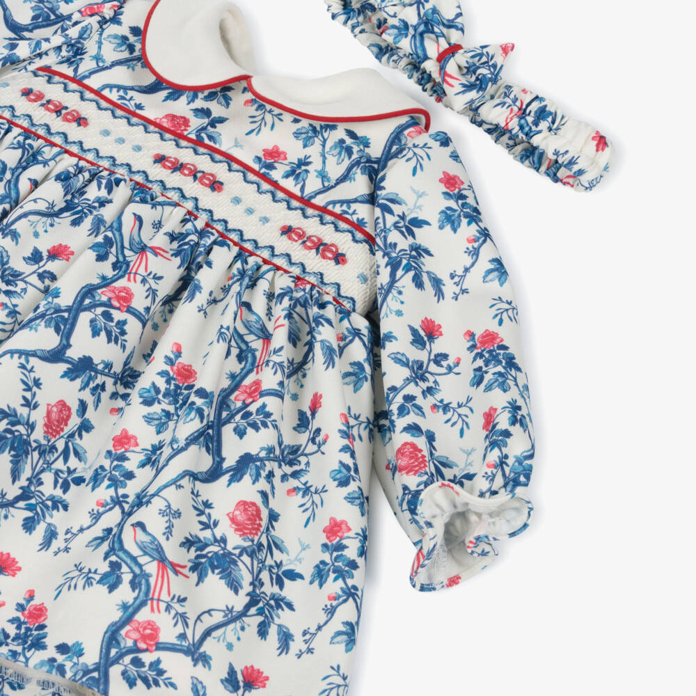 Pretty Originals-Синий цветочный ансамбль платье для девочек | Childrensalon Outlet