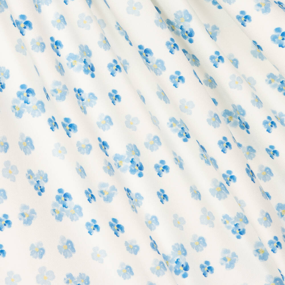 Pretty Originals-فستان تويل بطبعة ورود لون عاجي وأزرق | Childrensalon Outlet