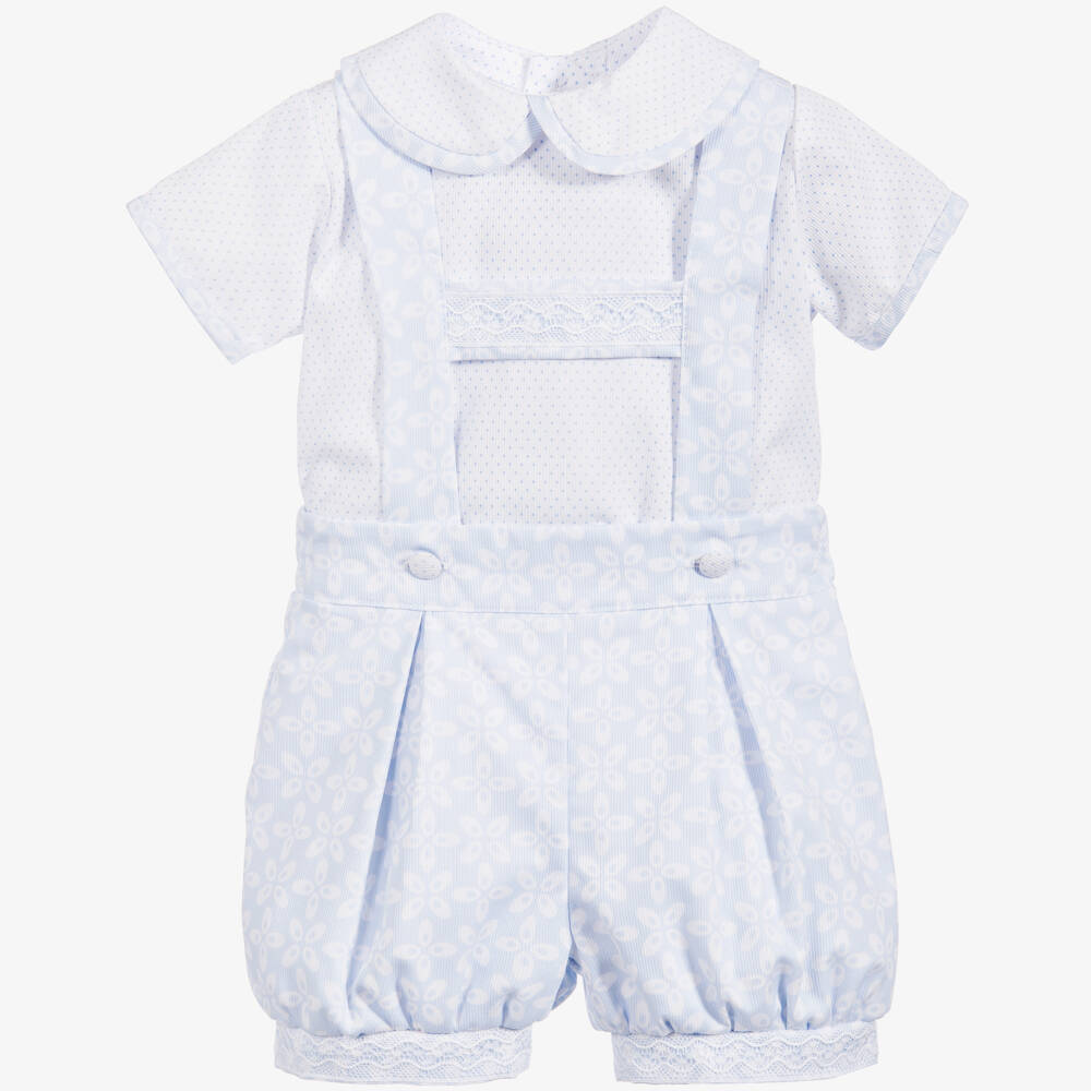 Pretty Originals-Girls Blue Shirt & Shorts Set | Childrensalon Outlet