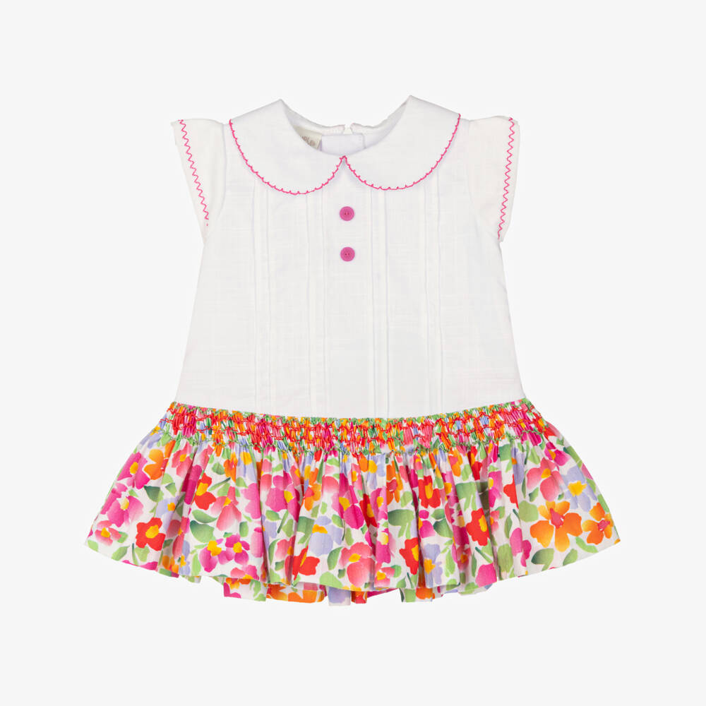Pretty Originals-فستان قطن للبنات بتنورة مزهرة | Childrensalon Outlet