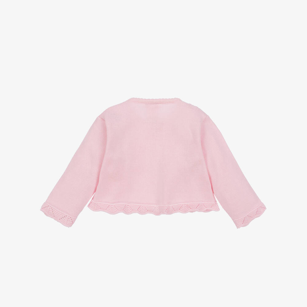 Pretty Originals-Girls Delicate Rose Knit Sweater | Childrensalon Outlet