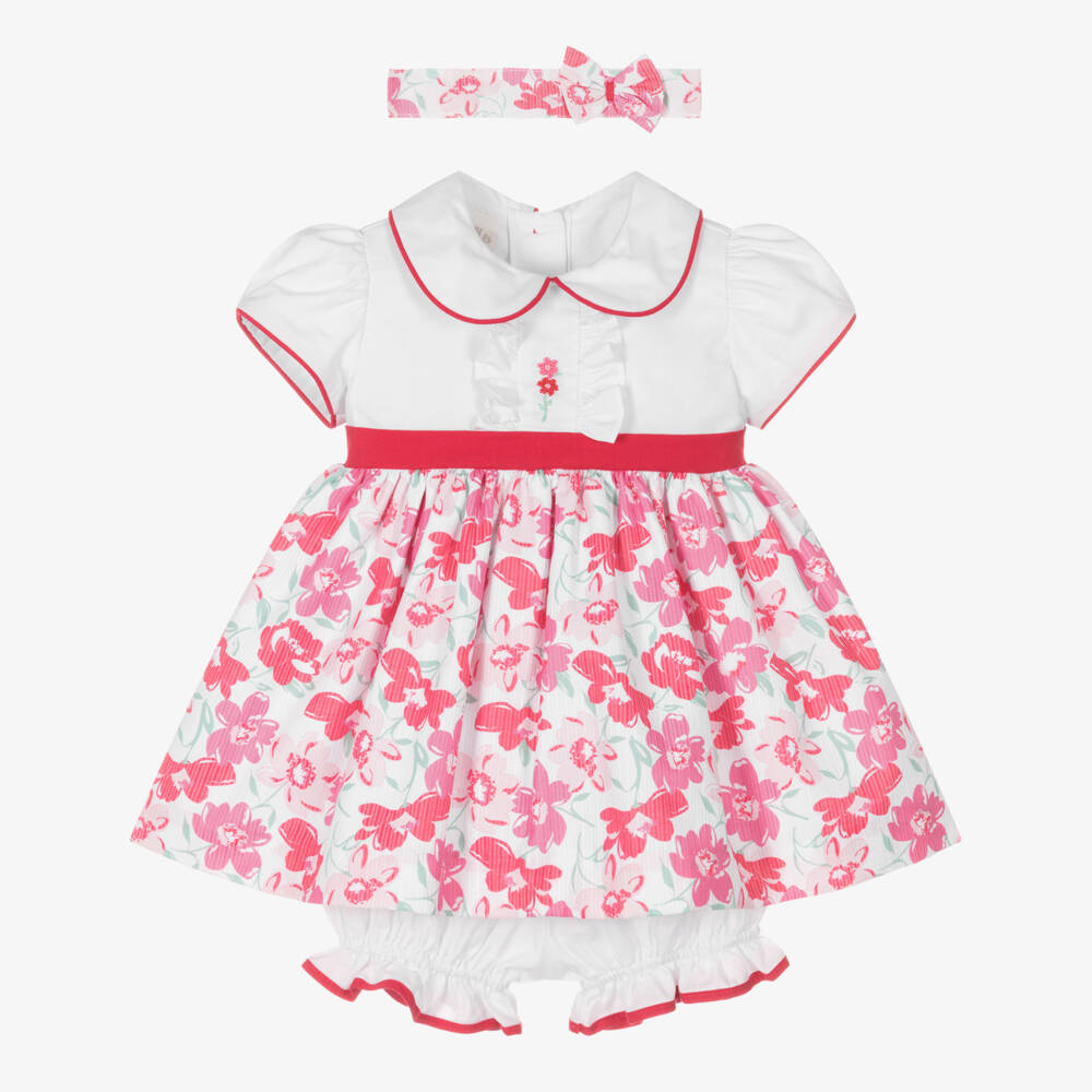 Pretty Originals-طقم قطني وردي أنيق للبنات | Childrensalon Outlet