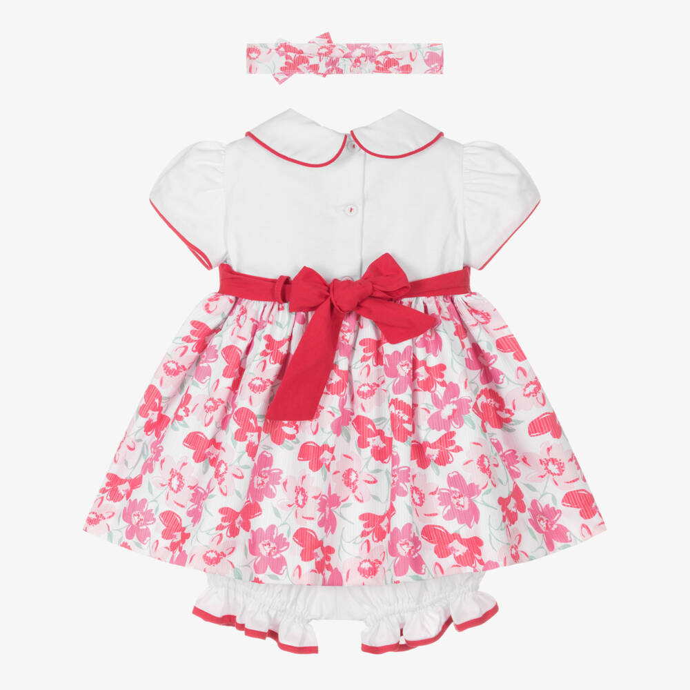 Pretty Originals-Элегантный розовый хлопковый ансамбль для девочек | Childrensalon Outlet