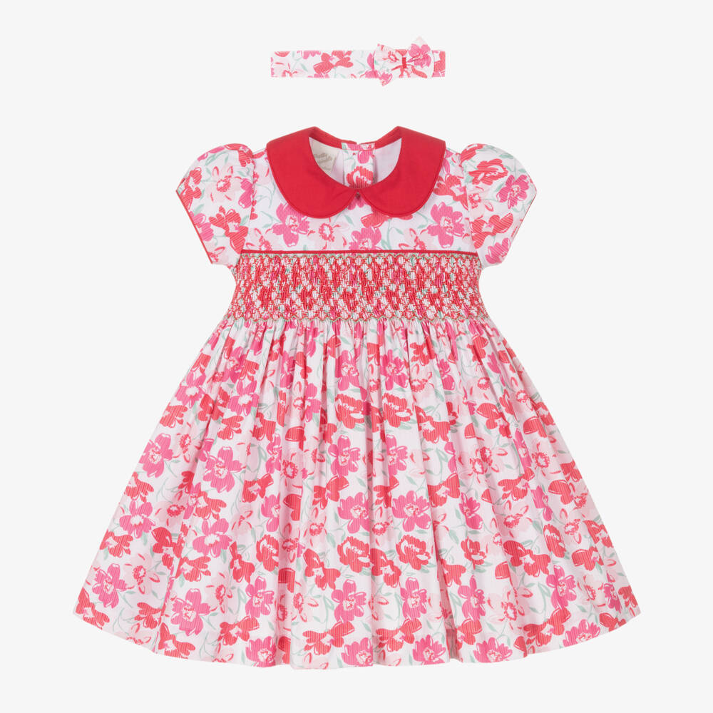 Pretty Originals-طقم بناتي وردي مزين بالزهور | Childrensalon Outlet