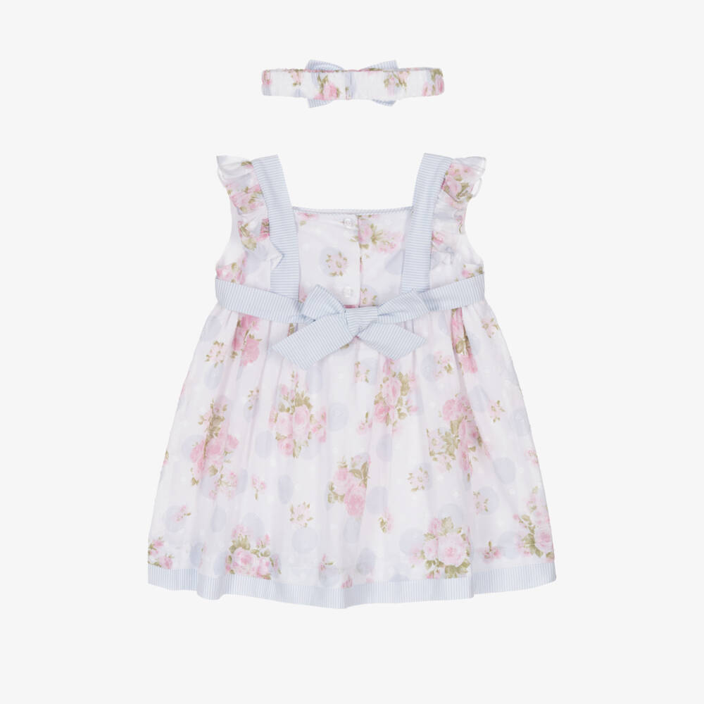 Pretty Originals-Girls Floral Voile Dress & Headband | Childrensalon Outlet