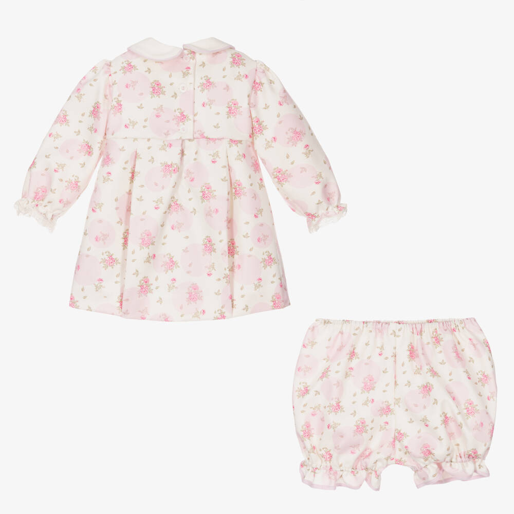 Pretty Originals-طقم فستان بطبعة ورود لون عاجي | Childrensalon Outlet