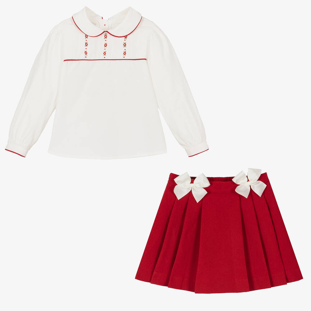 Ensemble jupe rouge hotsell