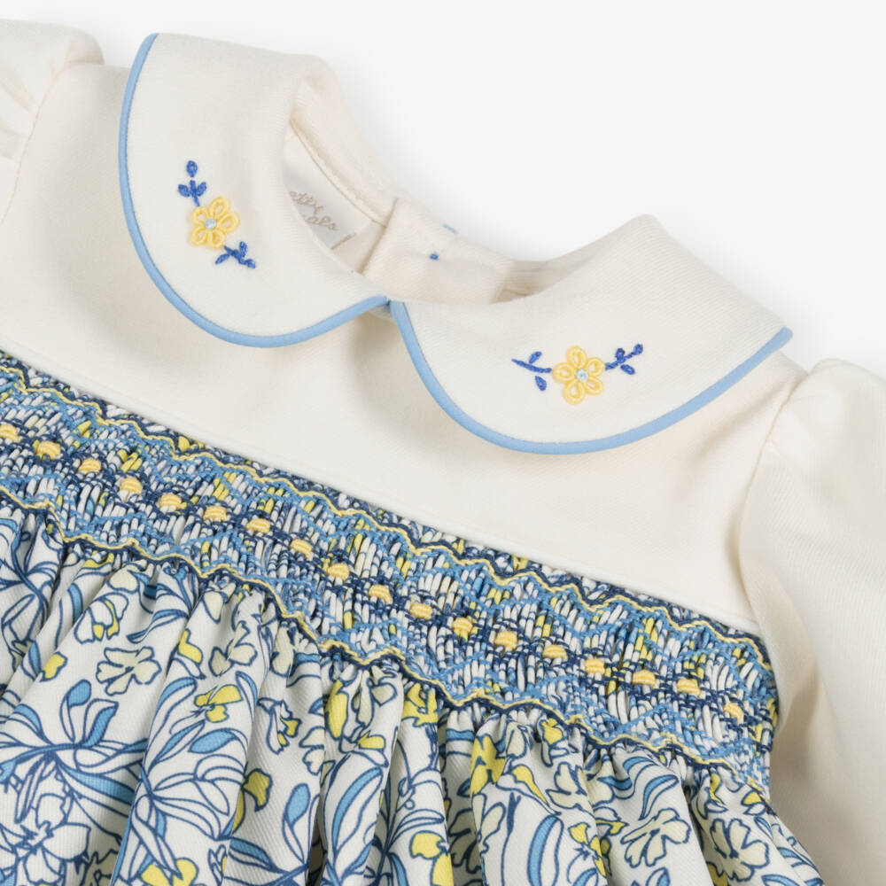 Pretty Originals-Кремовое платье с цветочным узором для девочек | Childrensalon Outlet