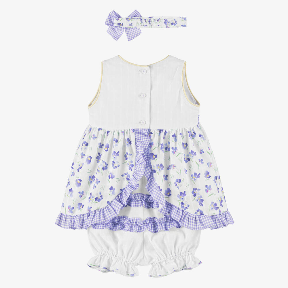 Pretty Originals-فستان قطني بنفسجي للبنات | Childrensalon Outlet