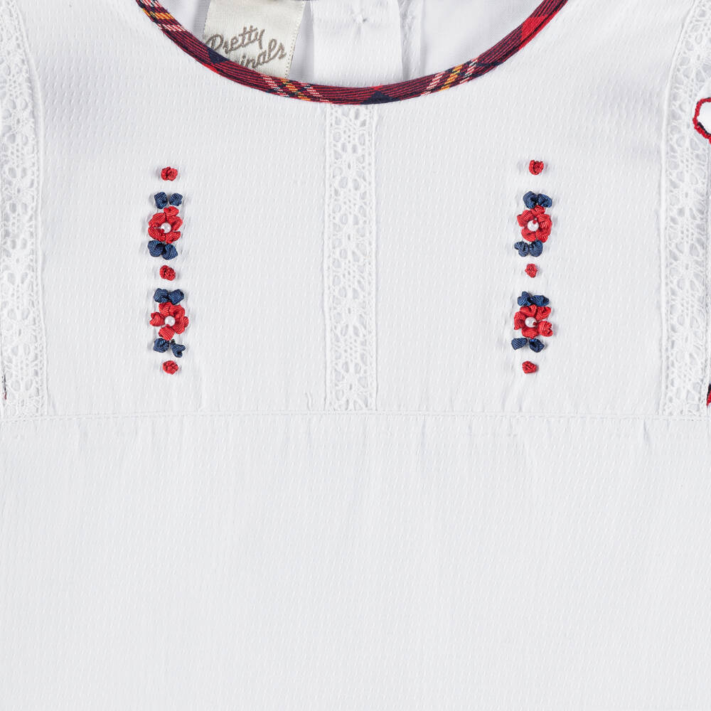 Pretty Originals-Girls Navy & White Ruffle Set | Childrensalon Outlet