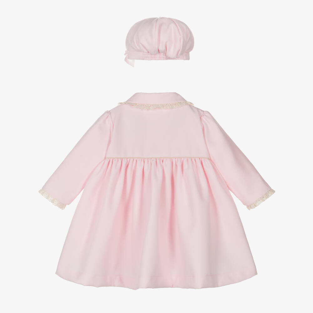 Pretty Originals-Girls Pale Pink Smocked Ensemble | Childrensalon Outlet