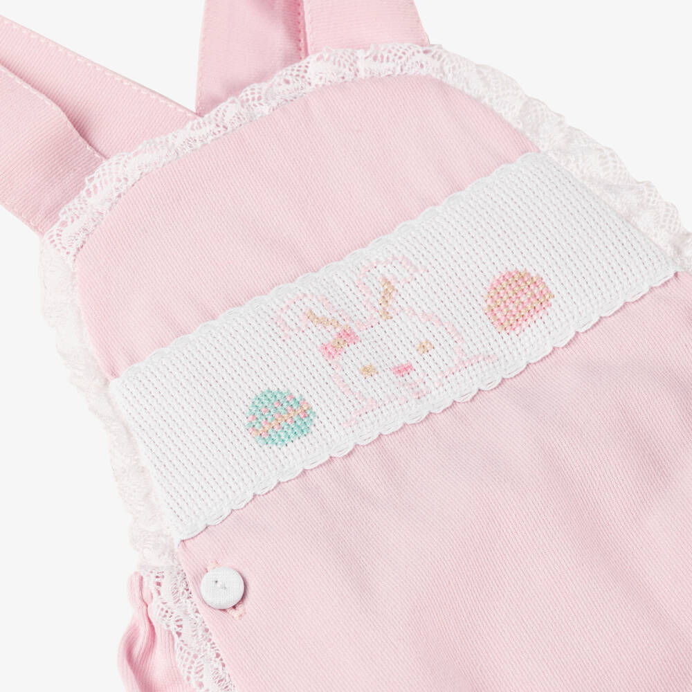 Pretty Originals-Розовый хлопковый комплект с зайчиком для девочек | Childrensalon Outlet