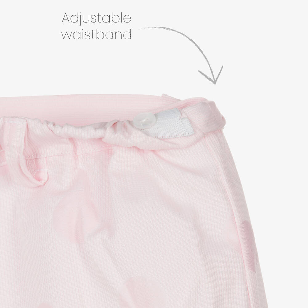 Pretty Originals-Girls Pink Cotton Polka Dot Skirt Set | Childrensalon Outlet