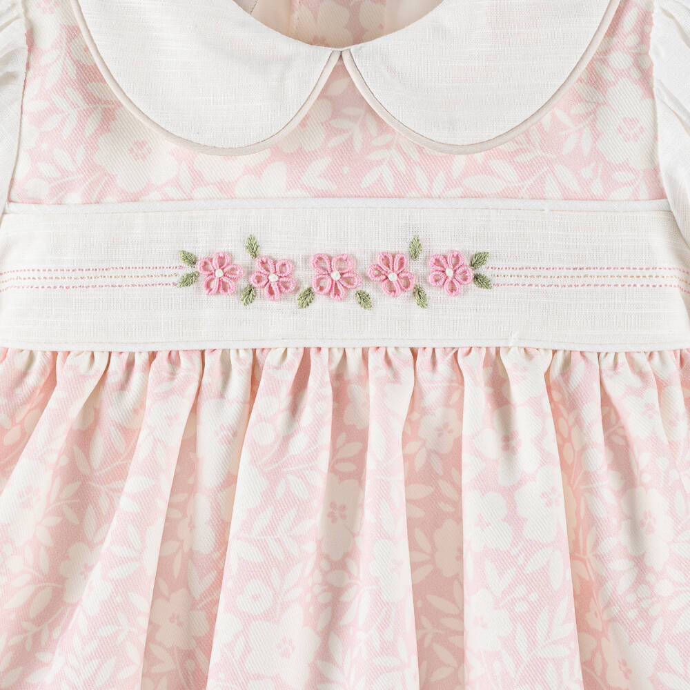 Pretty Originals-Розовое платье с вышивкой для девочек | Childrensalon Outlet